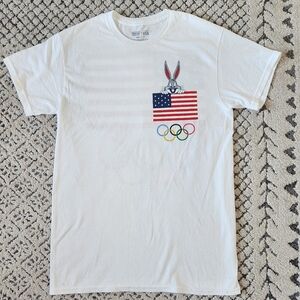 Looney Tunes X Team USA Olympics Bugs Bunny Tee T-shirt Warner Bros. Toons S